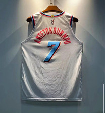Nike Miami Heat Giannis Antetokounmpo 7 White NBA Basketball Jersey