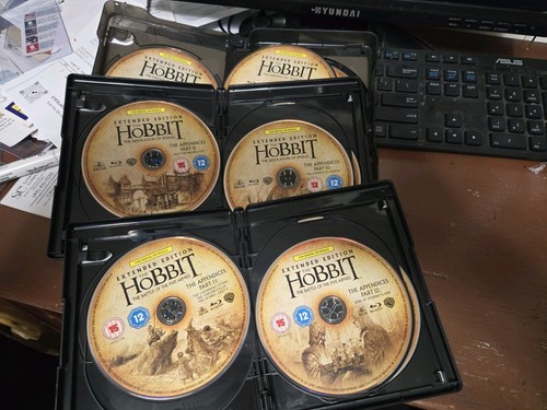 THE HOBBIT 1-3 (2012-2014): COMPLETE EXTENDED MOVIE TRILOGY RgFree 3D + BLU-RAY - Picture 3 of 3