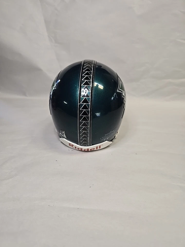 Hawaii Warriors Speed Mini Helmet Riddell NCAA Green - Image 4 of 4