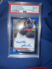 Bowman 2024 Chrome Prospect Autographs Walker Jenkins Blue /150 CPA-WJ PSA 10