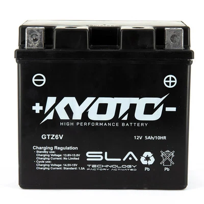 Batterie KYOTO Gtz6v - SLA AGM - Equivalence YTZ6V - Photo 1/2