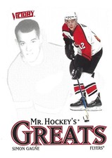 2001-02 Upper Deck Victory - Mr. Hockey's Greats Simon Gagne #433
