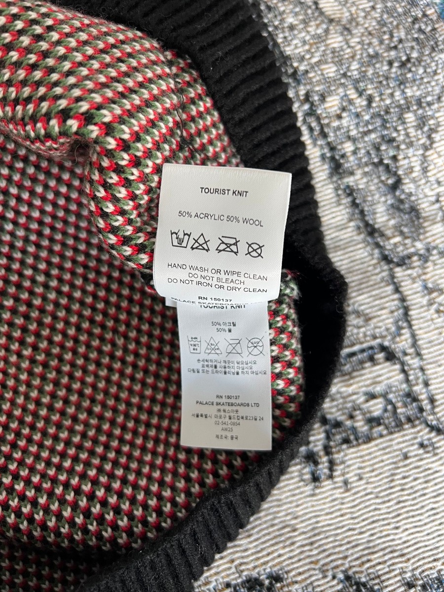 Palace Skateboards Italy Tourist Knit Sweater - Size Large - NEW