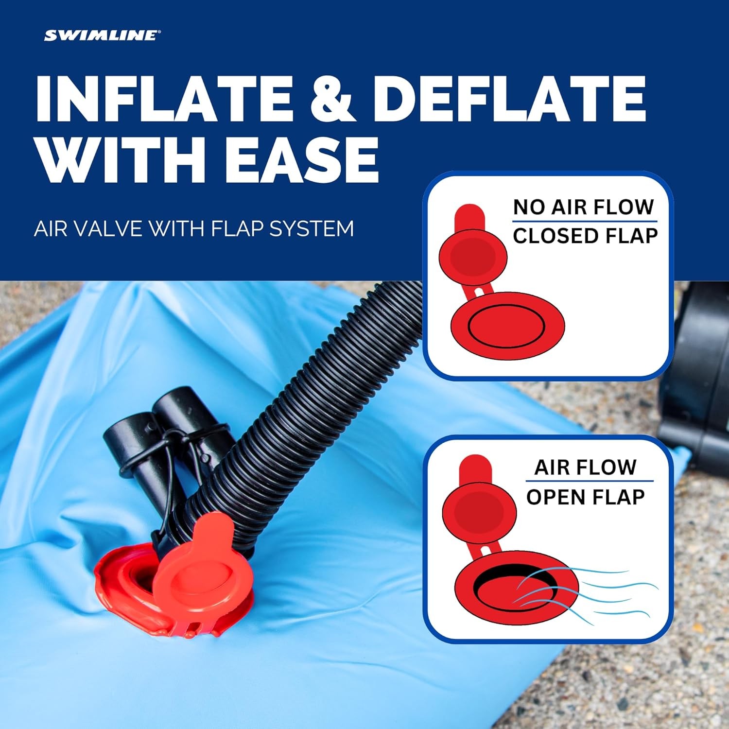 SWIMLINE HYDROTOOLS Air Pillow For 4' X (Light Blue), Multi 