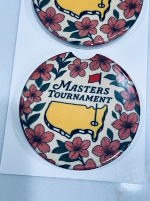 Azalea Masters Tournament Car Coasters - 2 Pack