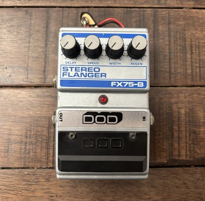 Vintage DOD FX75-B Stereo Flanger Guitar Effect Pedal USA
