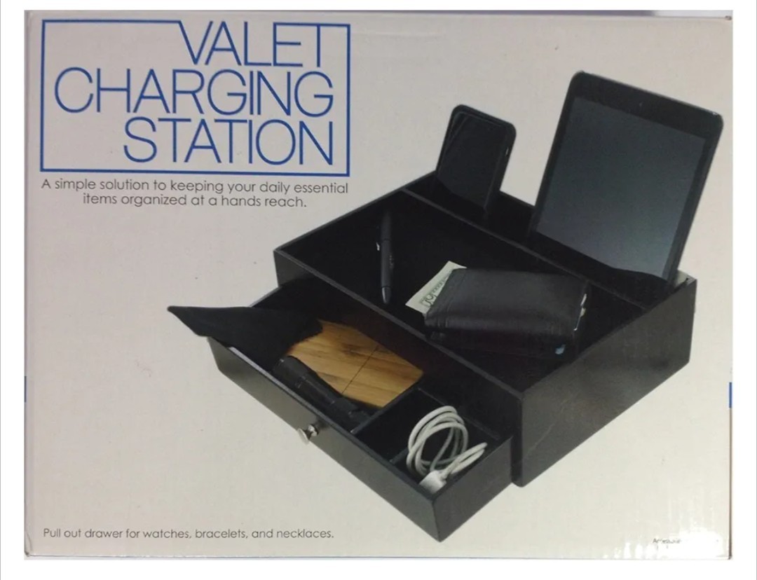 Portable Valet Charging Station Organizes All Daily Essentials  -image