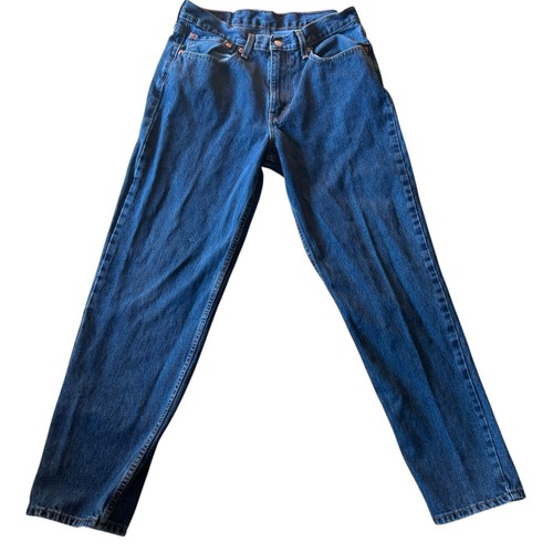 VINTAGE Y2K Levi's 550 Relaxed Fit Jeans W32 L32 Herren Dark Wash Workwear Denim - Bild 3 von 14