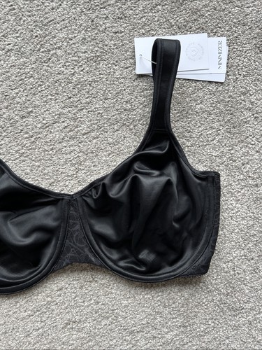 Triumph Woman’s Comfort Minimizer Bra 10166827 Wired Unpadded Black 40DD BNWT - Picture 11 of 15