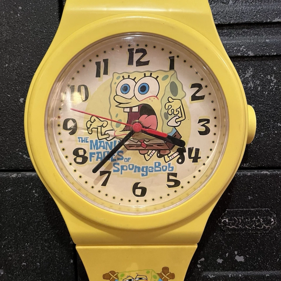 Reloj de pared Bob Esponja Pantalones Cuadrados 2007 36" Muchas Caras de Bob Esponja Foto 3 de 4