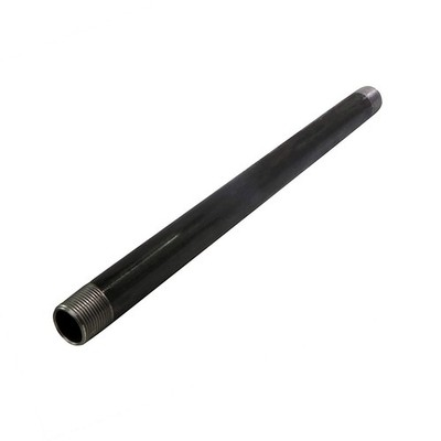 Supply Giant 2018PBLK Black Steel Pipe,Schedule 40 Threaded Fitting,2 In.x18 In.