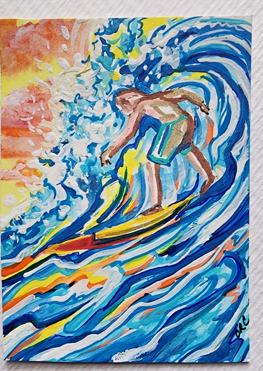 Swimming Art Original Paintings for sale | eBay