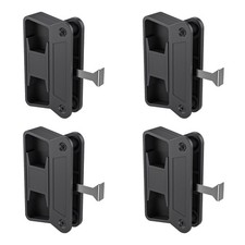 4 PCS A 201 Sliding Screen Door Handle Kit Black Plastic Latch Replacement