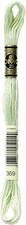 DMC Mouline Stranded Cotton Embroidery Thread 8m Skein - Pale Green (369)
