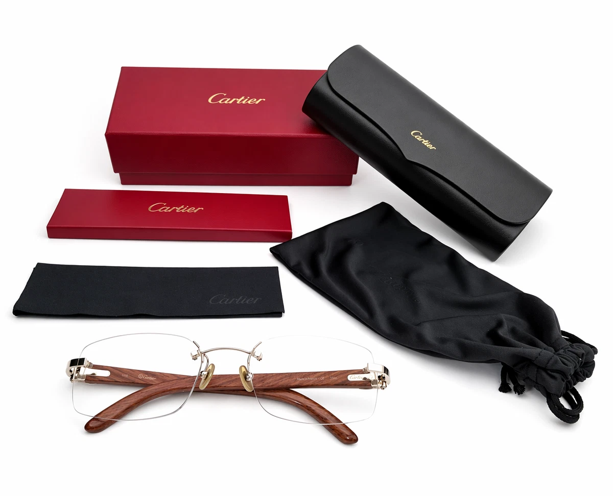 新品未使用　希少Cartier Wood box Anthracite Grey Las mejores ofertas en Cartier Madera Marcos de Anteojos | eBay