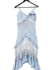 Three floor Skater Midi Dress UK8 in Blue