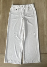 Womens Dress Pants Office Work Flat Front Casual Trousers Size M Stretch