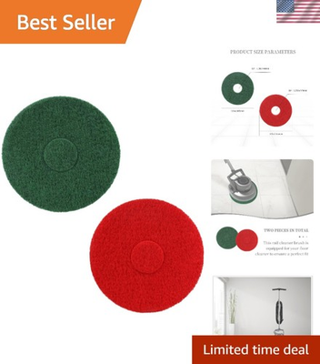 #ad Cleaning Orbiter Pad 12inch Green Red Grit 150 for Floor Scrubber Orbiter Mac... $39.48