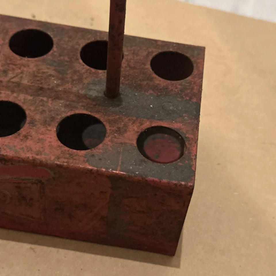 Suporte de vela de ignição Champion Aviation CT-446 feito nos EUA vermelho vintage - Imagem 4 de 4