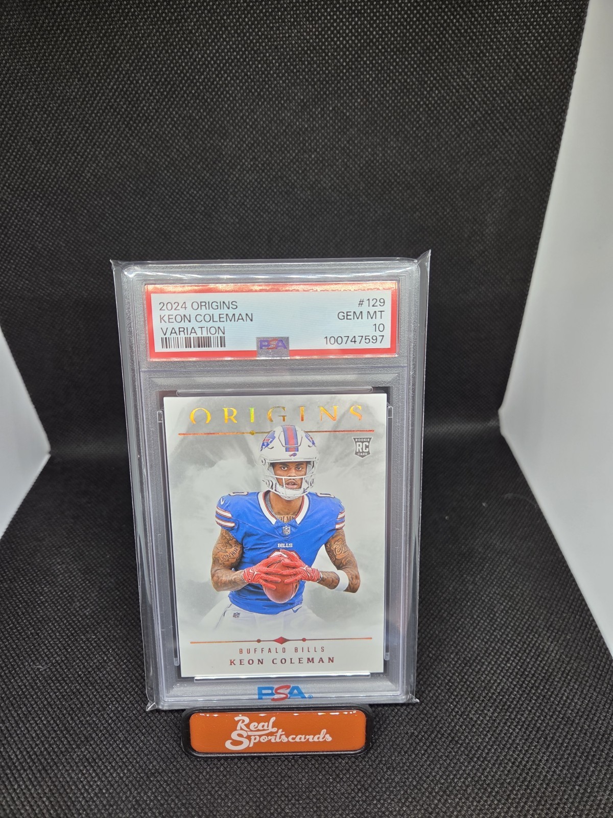 2024 Panini Origins - Rookie Variation Psa 9 Keon Coleman #129 (RC)