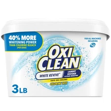 OxiClean White Revive Laundry Whitener and Laundry Stain Remover Powder,3 lb
