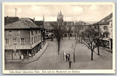 Sobernheim Nahe Marketplace Town Hall Germany Vintage Postcard E169