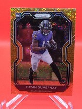 DEVIN DUVERNAY 2020 Prizm #380 ORANGE DISCO PRIZM (RC) Baltimore Ravens/ Bears