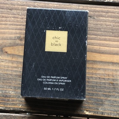 Vintage Avon Chic in Black 1.7 oz Eau De Parfum 50 ml Spray Mist New In Box NIB