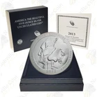 2013-P 5 oz .999 Silver Burnished ATB Mount Rushmore w/all OGP