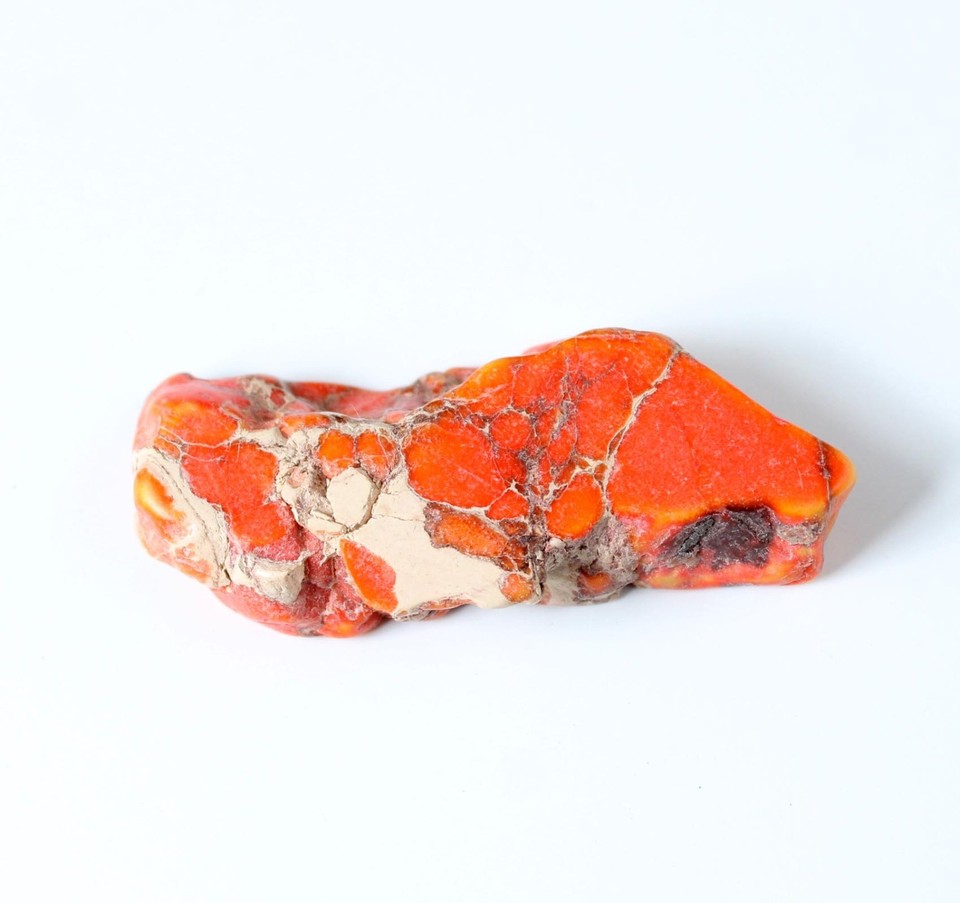 Natural 39.40 Ct Orange Carico Lake Turquoise Gems Polished Rough Slab ...