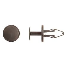 Zoro Select 10372Pk Push-In Rivet, Dome Head, 8.5 Mm Dia., 24 Mm L, Nylon