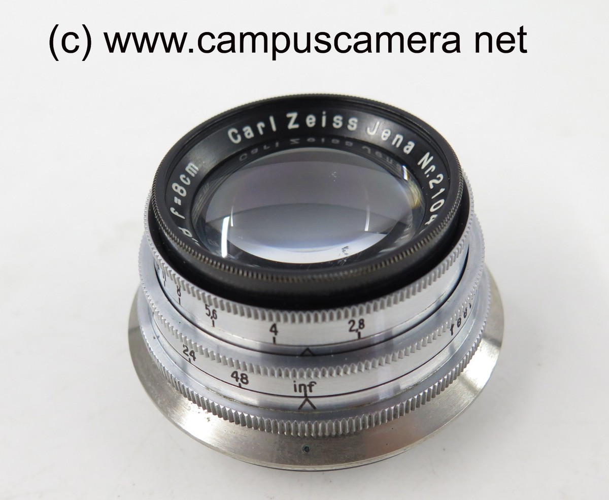 CARL ZEISS Jena TESSAR 80mm f/2.8 (8cm) Medium Format Vintage Lens CARL ZEISS Jena TESSAR 80mm f/2.8 (8cm) Medium Format Vintage Lens