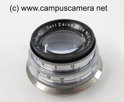 CARL ZEISS Jena TESSAR 80mm f/2.8 (8cm) Medium Format Vintage Lens Reflex Korell