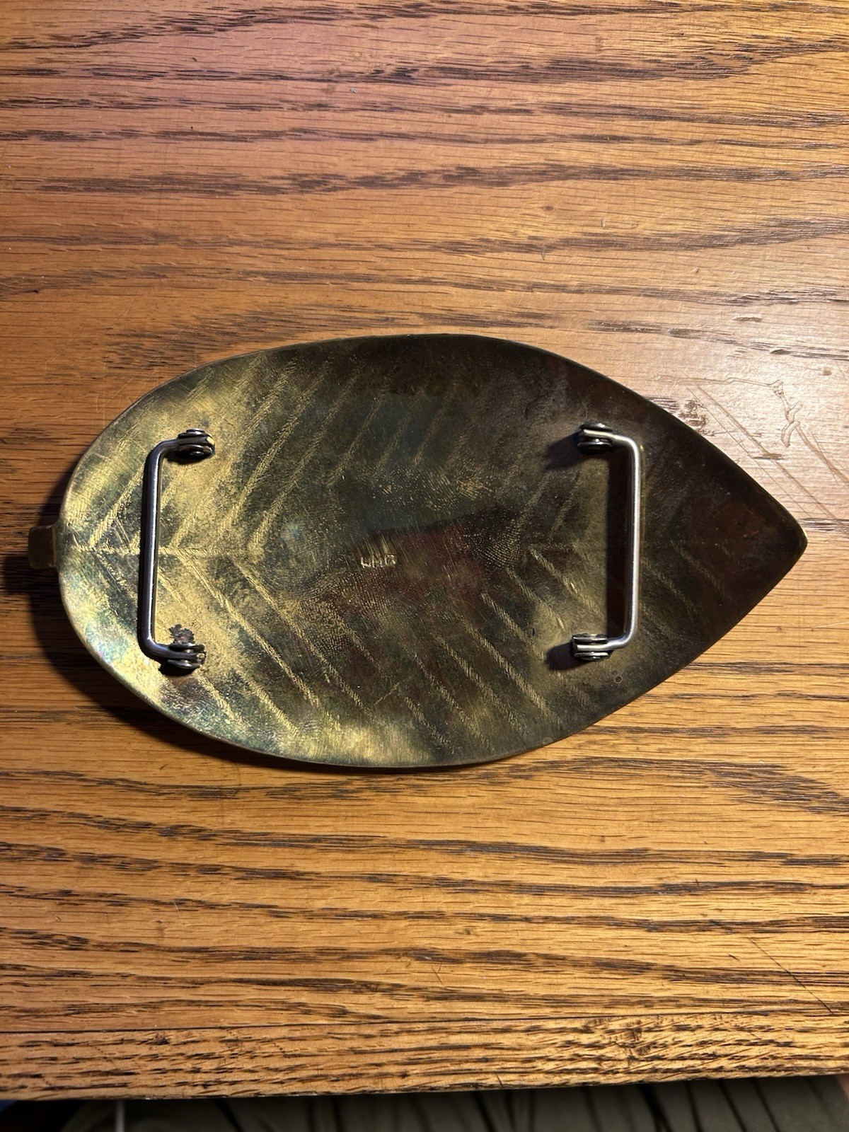 Vintage Solid Brass and Copper Large Leaf-Shaped … - image 3