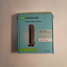 Motorola Cable Modem 24x8 Model MB7621 DOCSSIS 3.0, 1,000 Mbps, Working