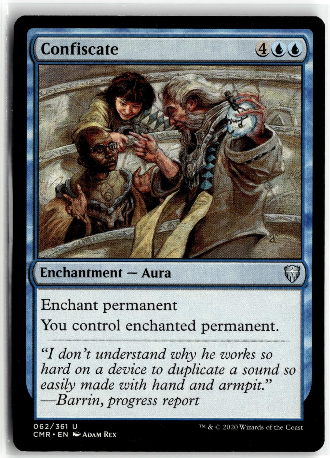 CONFISCATE 62 UNCOMMON COMMANDER LEGENDS MAGIC: THE GATHERING LIGHTLY PLAYED