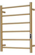 Heated Towel Racks Brushed Gold Wall Mounted Electric Towel Warmer Racks OB