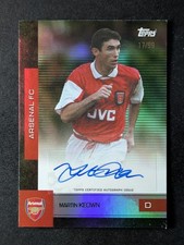 2025-26 Topps Arsenal Team Set Soccer MARTIN KEOWN 17/99 Auto Green #BA-MK