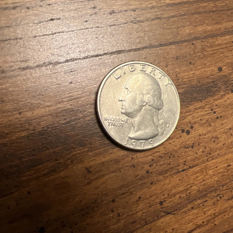 1979- D Washington Quarter/ Error Coin/ Mint Mark Filled Solid D Striking - Image 2 of 4