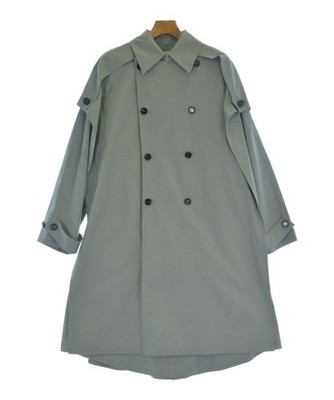 BOTTEGA VENETA Trench Coats Blue gray XS 2200640516161