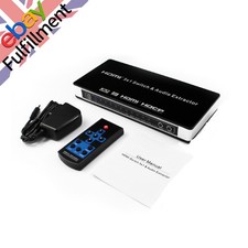 HDMI Switch 5 in 1 out Port Switcher w/ Remote Control Power For PS4 PS5 Xbox n
