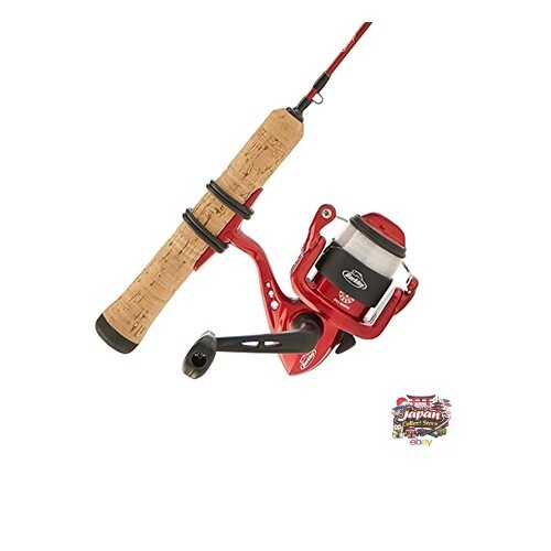 Berkley Cherrywood HD Ice Spinning Reel and Fishing Rod Comb