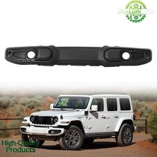 Front Bumper Cover Black Inserts For 2018-2025 Jeep Wrangler Jl Willys Style