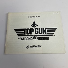 Top Gun: The Second Mission NES - juego, manual y funda - limpiado y probado