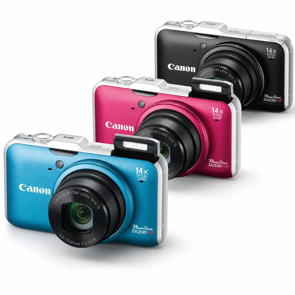 Canon PowerShot SX230 HS Digital Camera 12.1MP 14x Optical Zoom