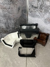 Square 117mm Gutter Fittings - White, Black, Brown and Anthracite Grey