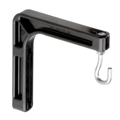 DA-LITE 98035 - #6 WALL HANGING BRACKETS - PAIR - BLACK - AUTHORIZED DEALER - Picture 1 of 1