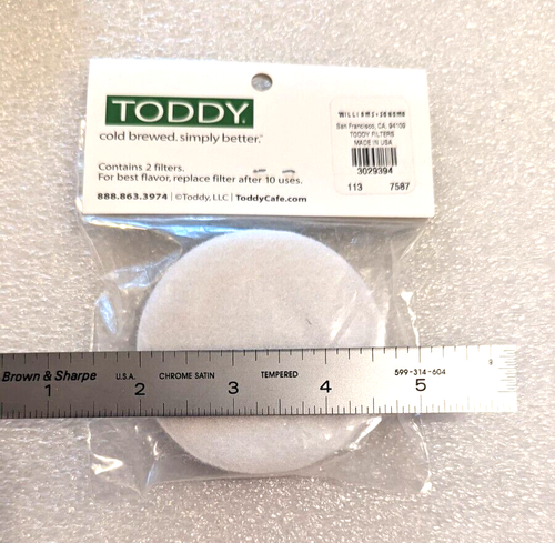 Toddy Filter Cold Brew Coffee System - Genuine Toddy Replacement Filter 2 Pack