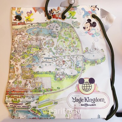 Disney Parks Walt Disney World 50th Anniversary Map Tote Bag  display picture 3