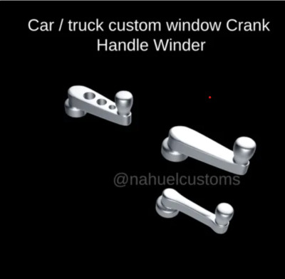 1/24 scale resin 3d printed Car / truck custom window Crank Handle